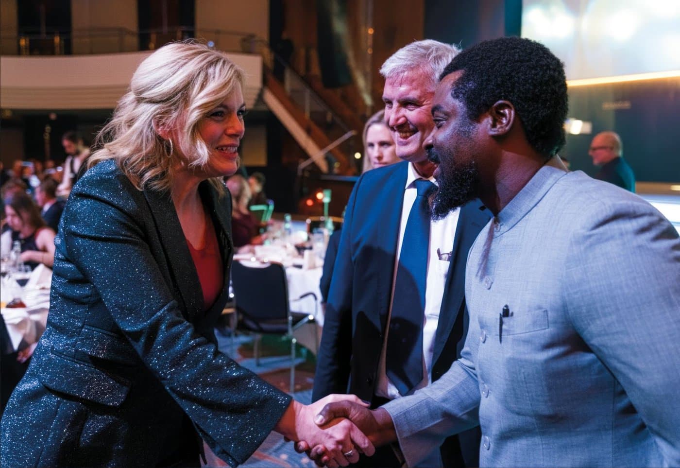 Networking at DNP25 gala