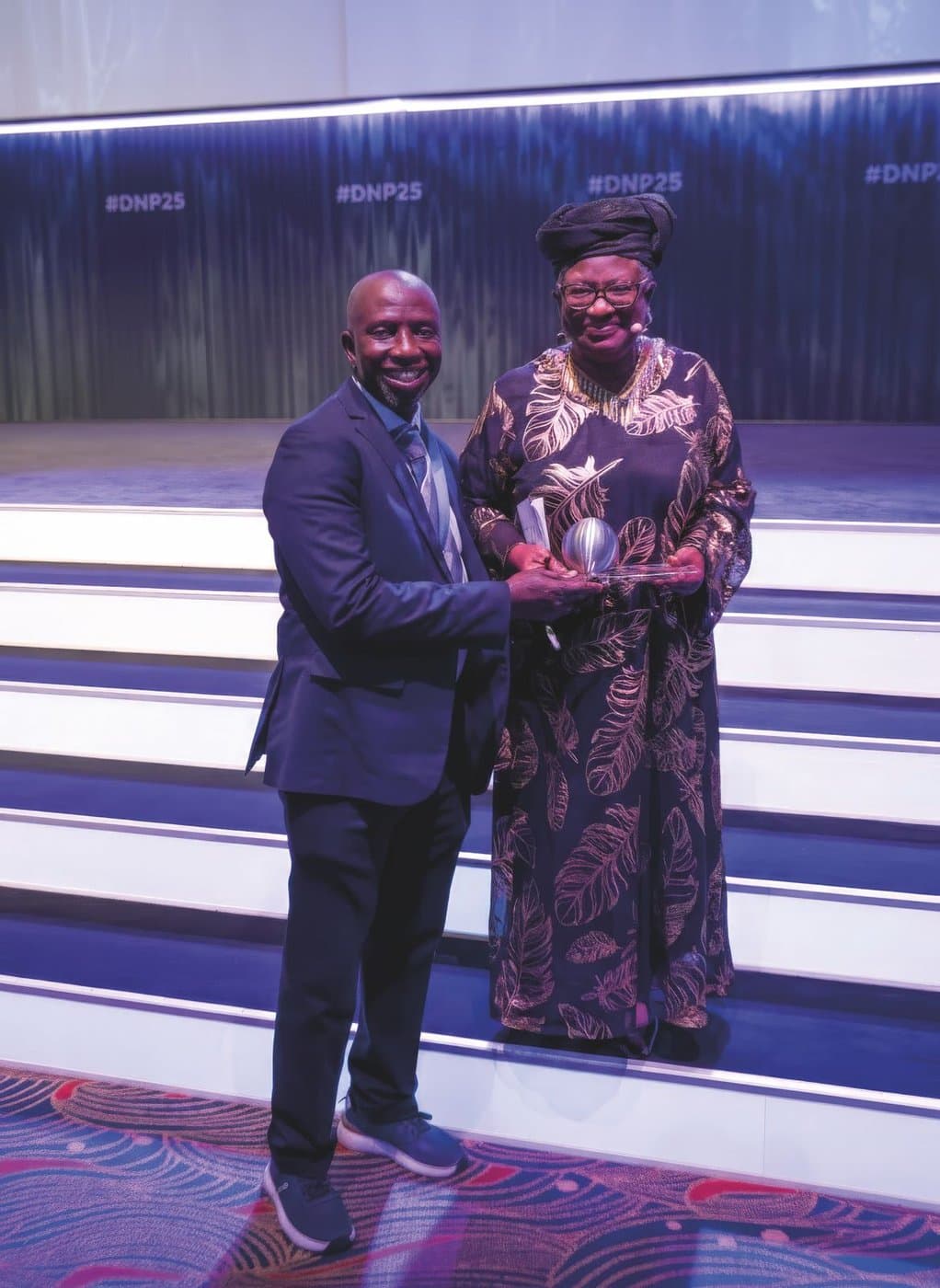 Nigerian and European partners together at gala
