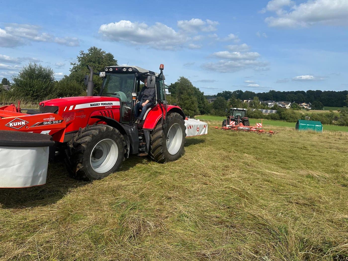 Massey Ferguson tractor working the farmland